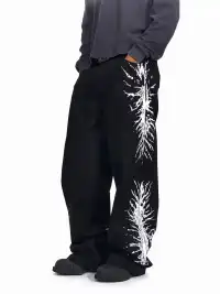 Fourth3ex | Thorn Series Wide-Leg Jeans