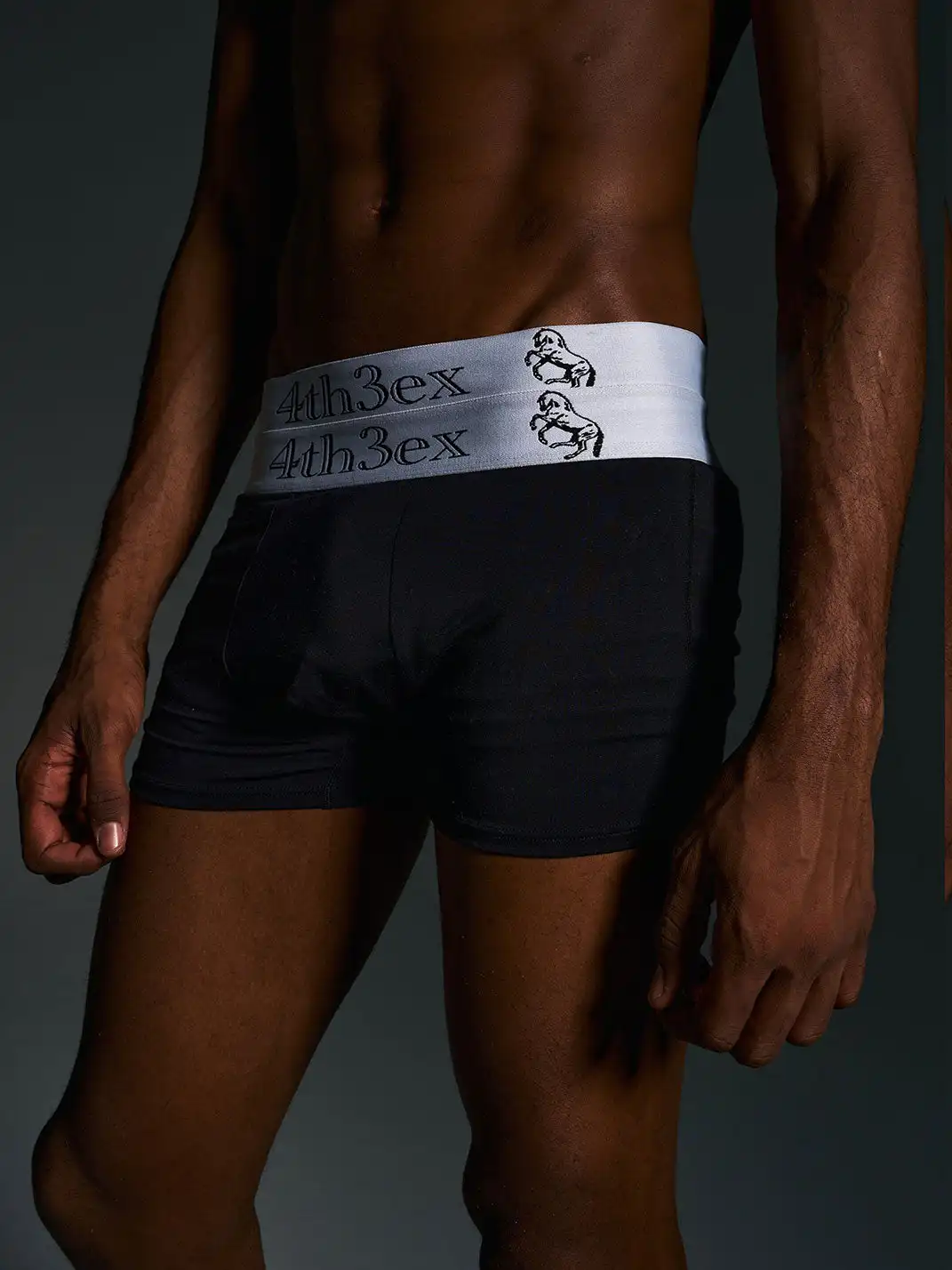 Fourth3ex | Embroidered War Horse Double Waistband Briefs