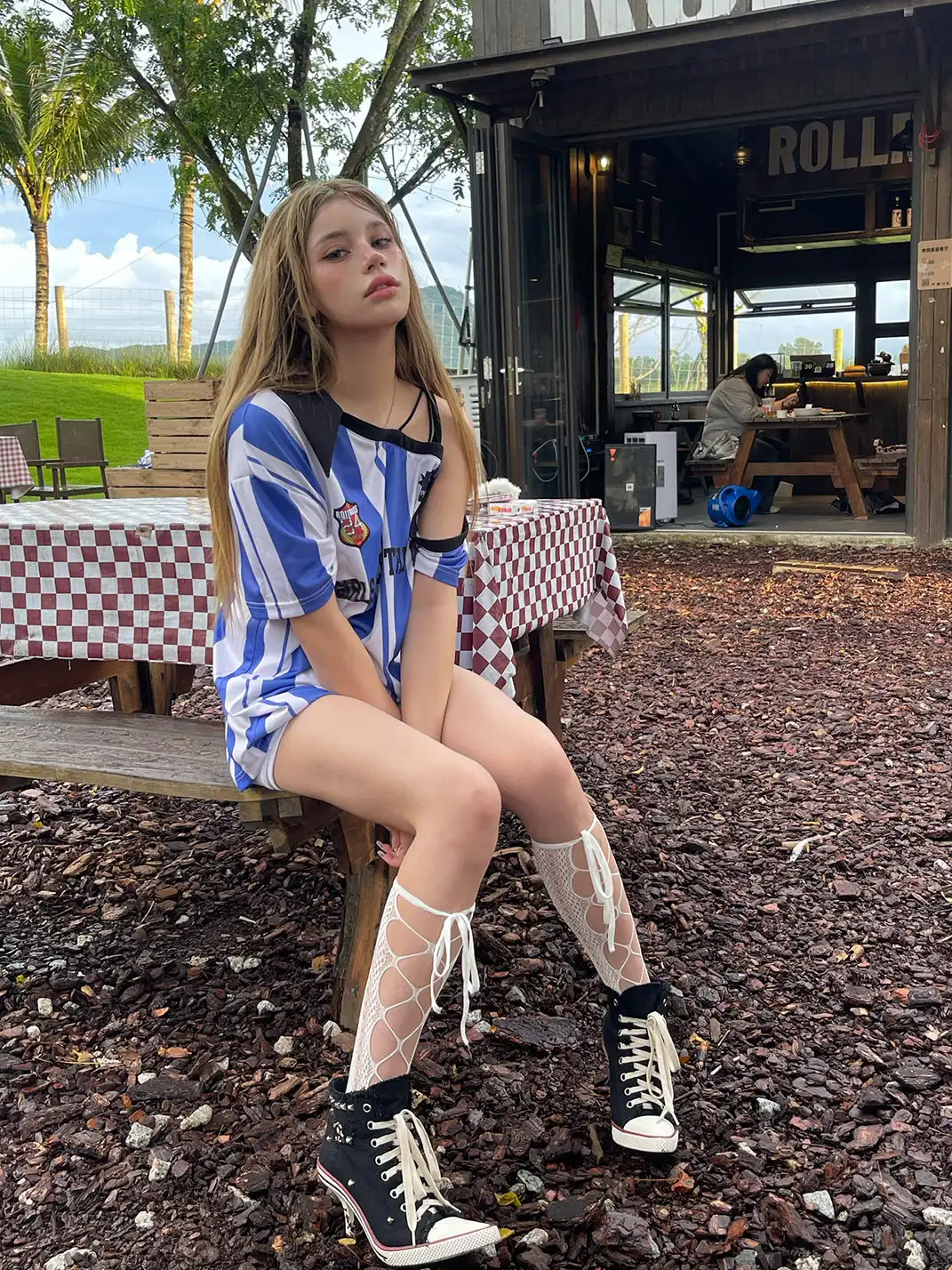 UnicornBlood丨High-Top Canvas High Heels Sneakers