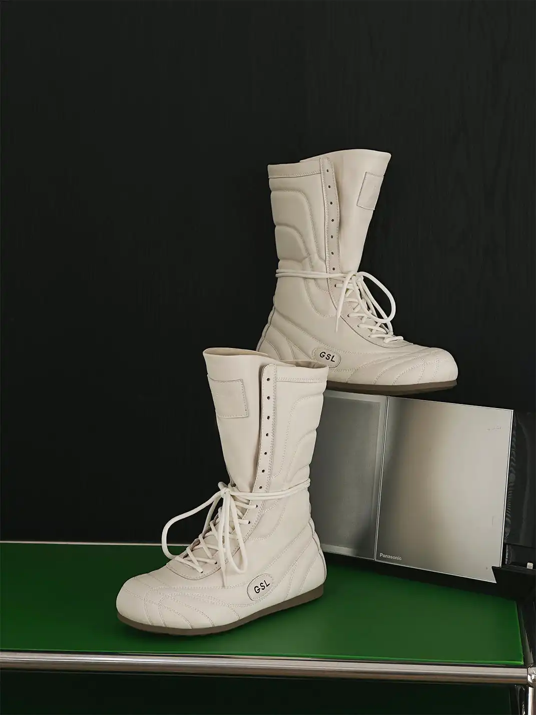 GSL | Retro Lace-Up Mid-calf Boots