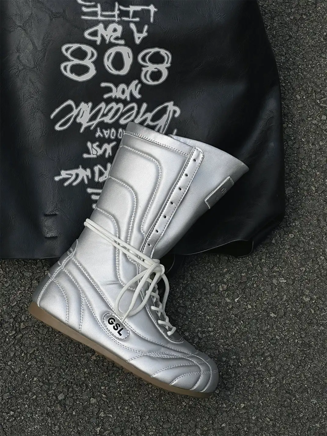 GSL | Retro Lace-Up Mid-calf Boots