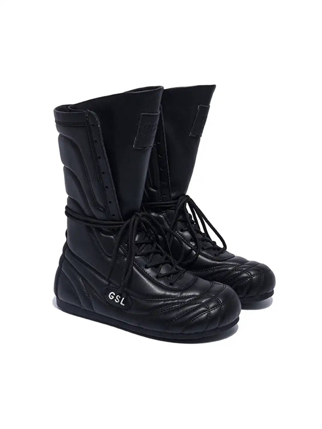 GSL | Retro Lace-Up Mid-calf Boots