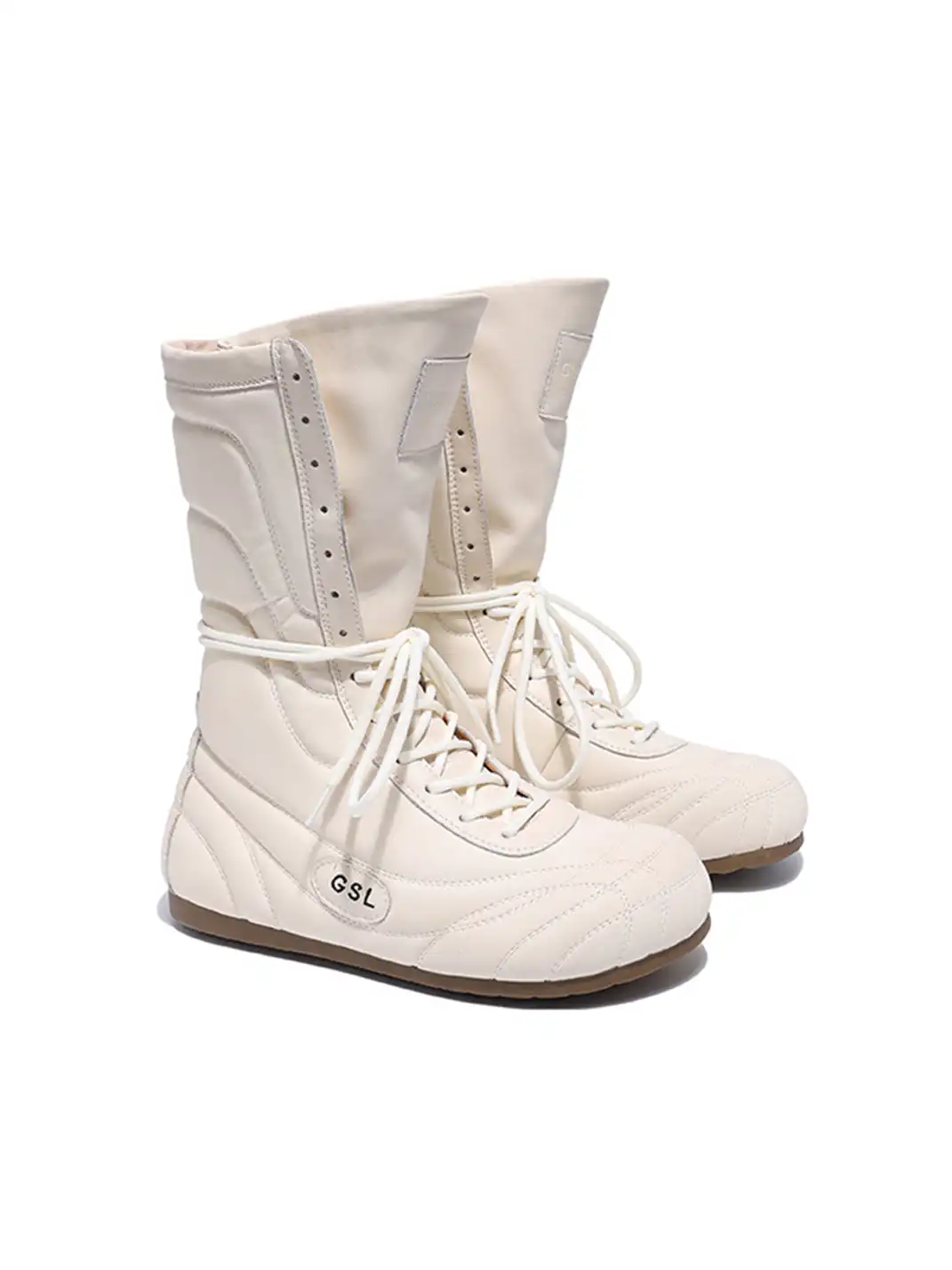 GSL | Retro Lace-Up Mid-calf Boots