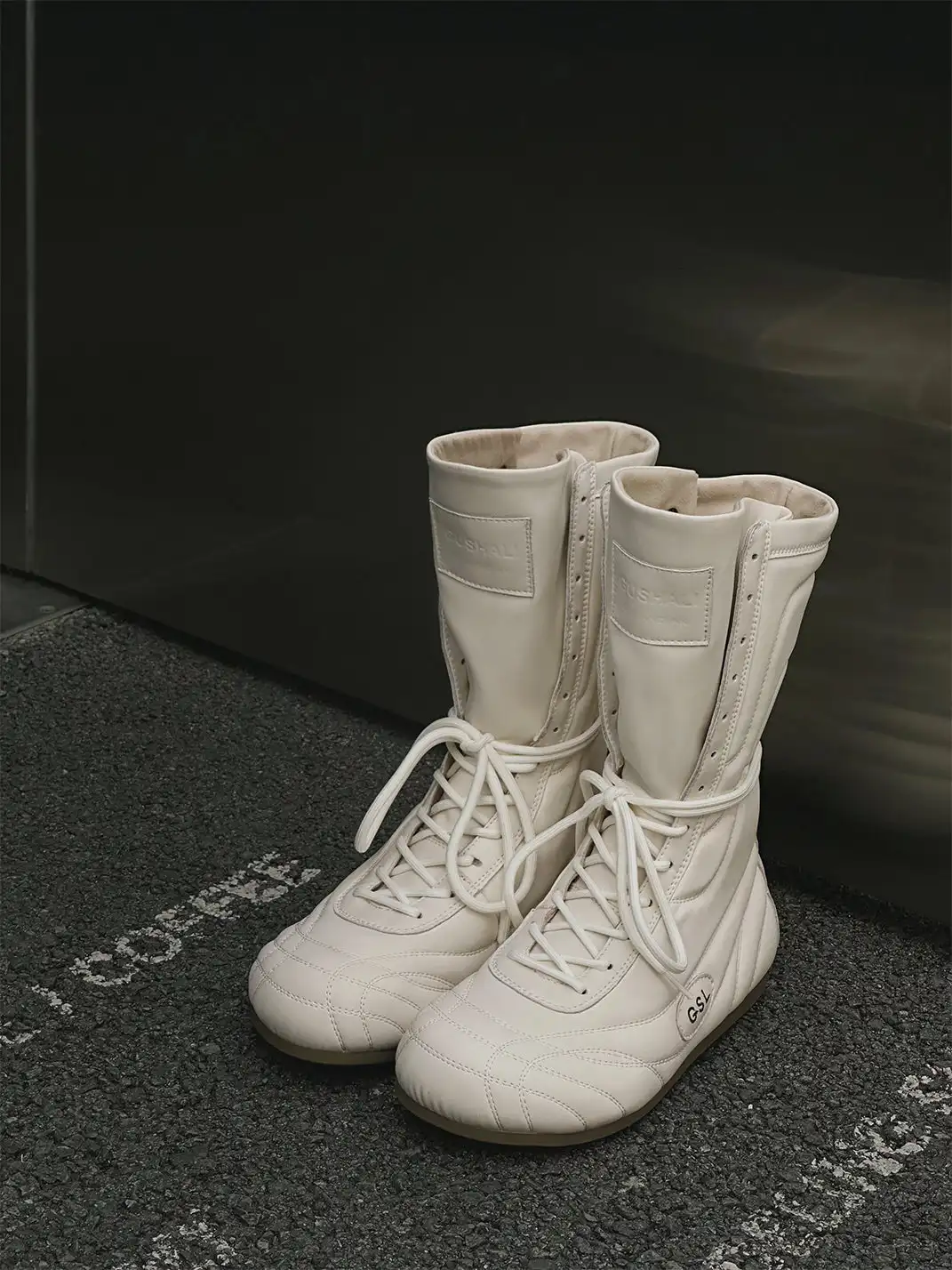 GSL | Retro Lace-Up Mid-calf Boots