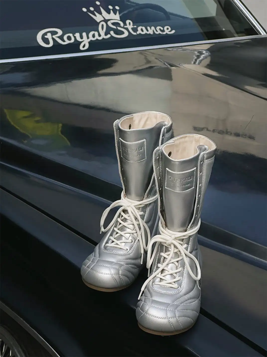 GSL | Retro Lace-Up Mid-calf Boots
