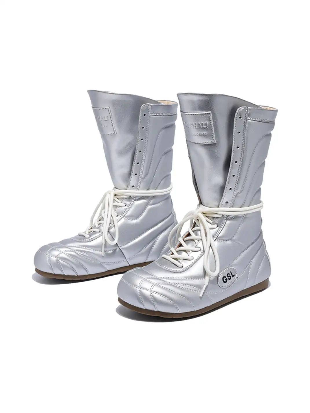 GSL | Retro Lace-Up Mid-calf Boots