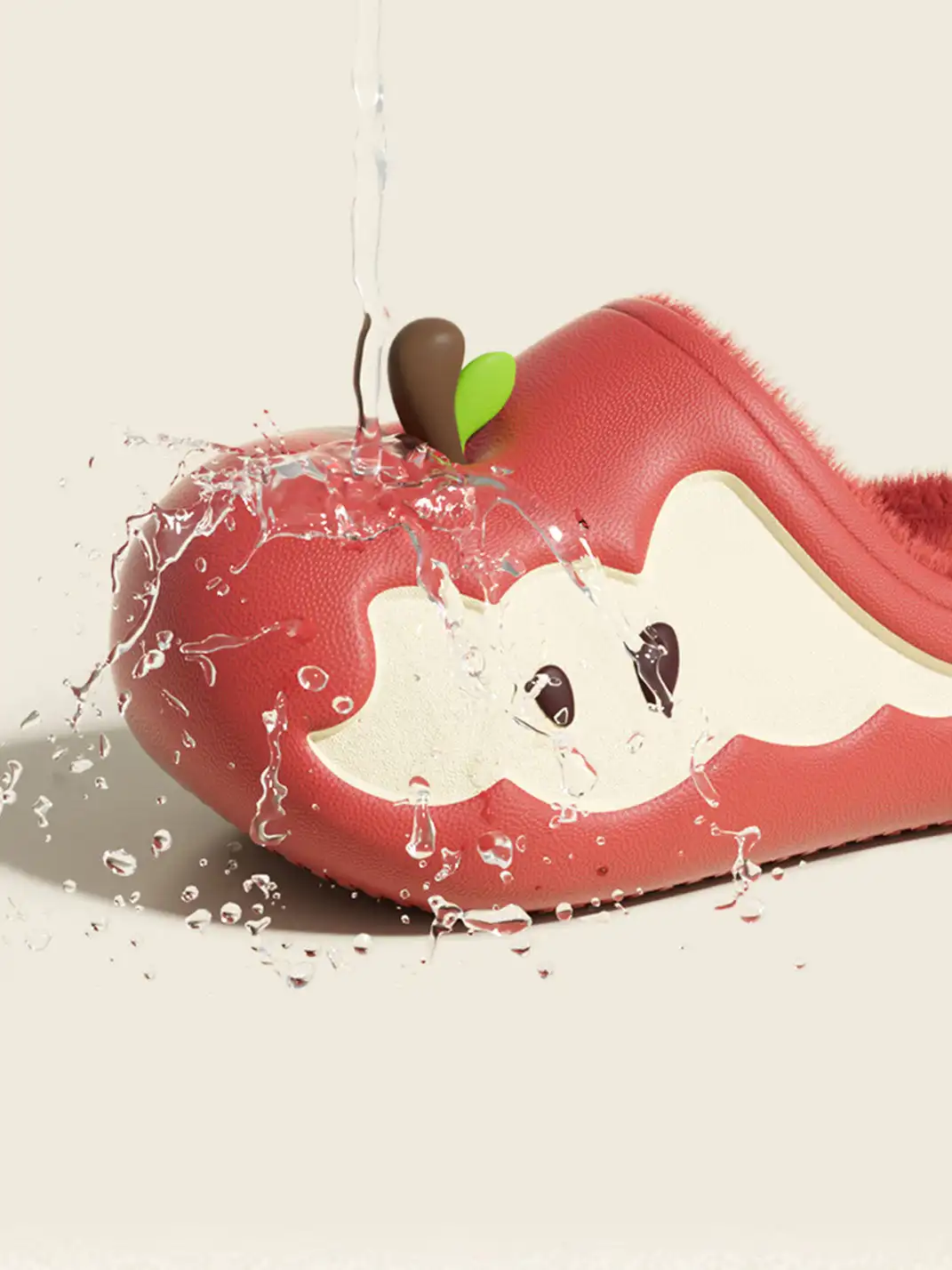 Chedoir | Apple Cloud Waterproof Plush Slippers