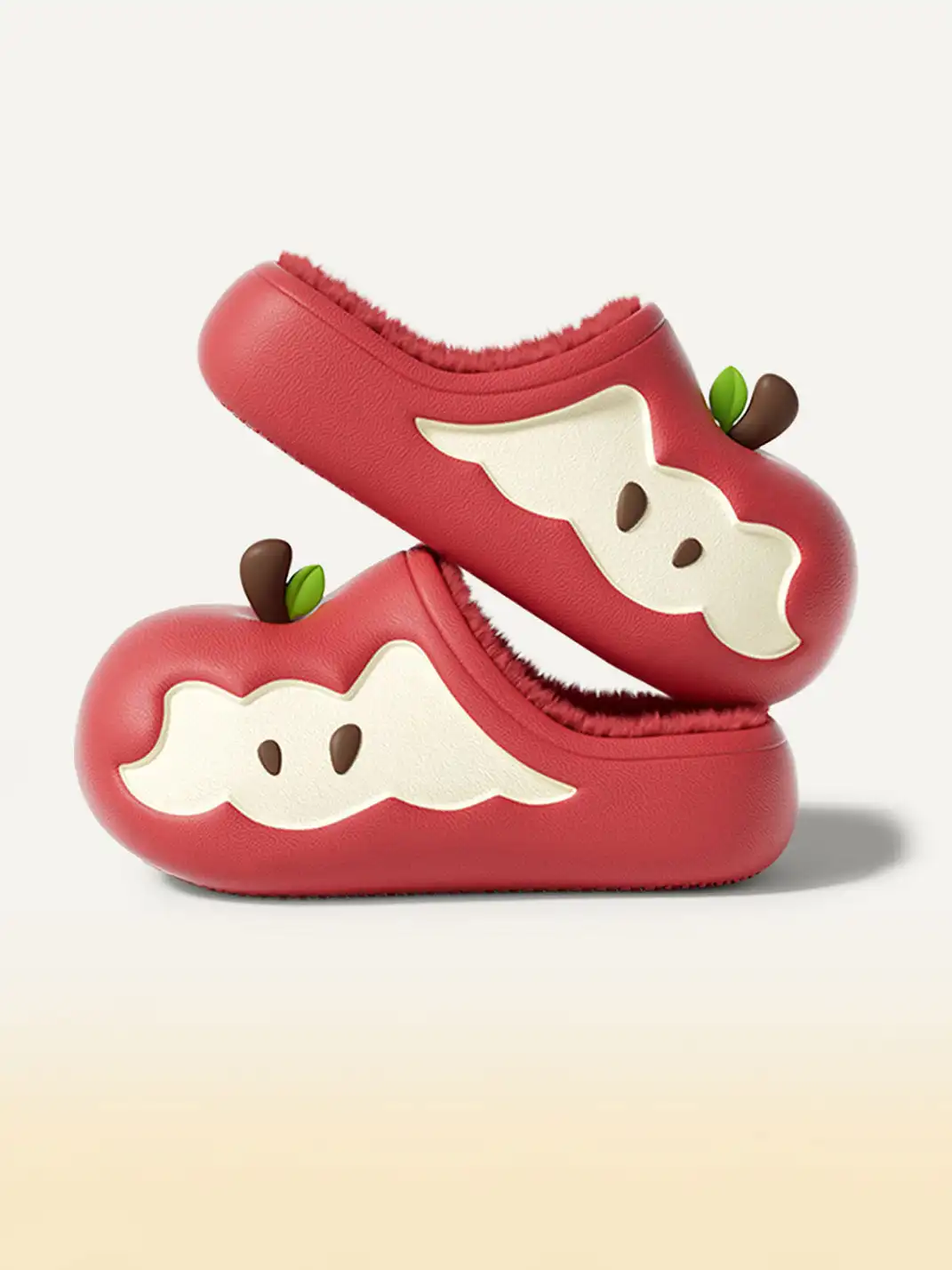Chedoir | Apple Cloud Waterproof Plush Slippers