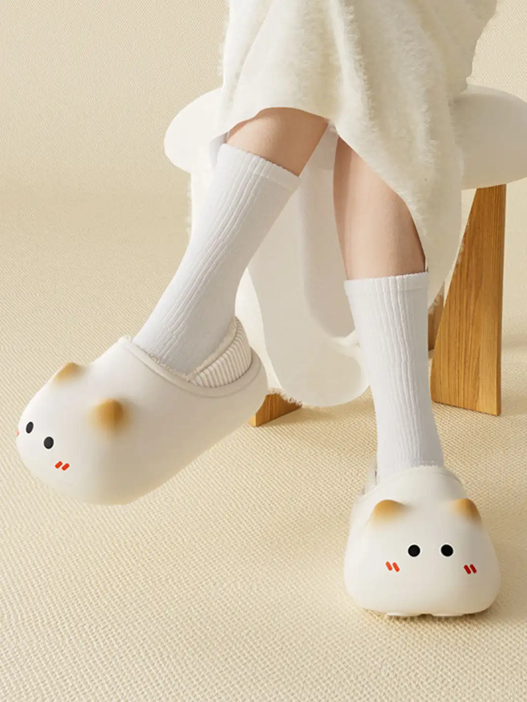 Chedoir | Cat Plush Waterproof Slippers