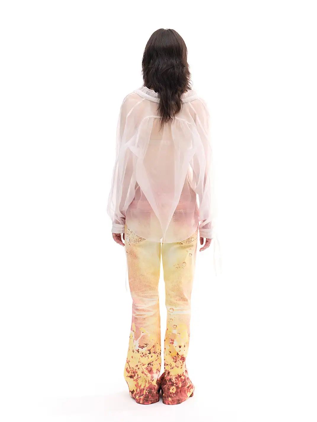 FayChui | Dreamy Bubble Print Wide-Legged Pants