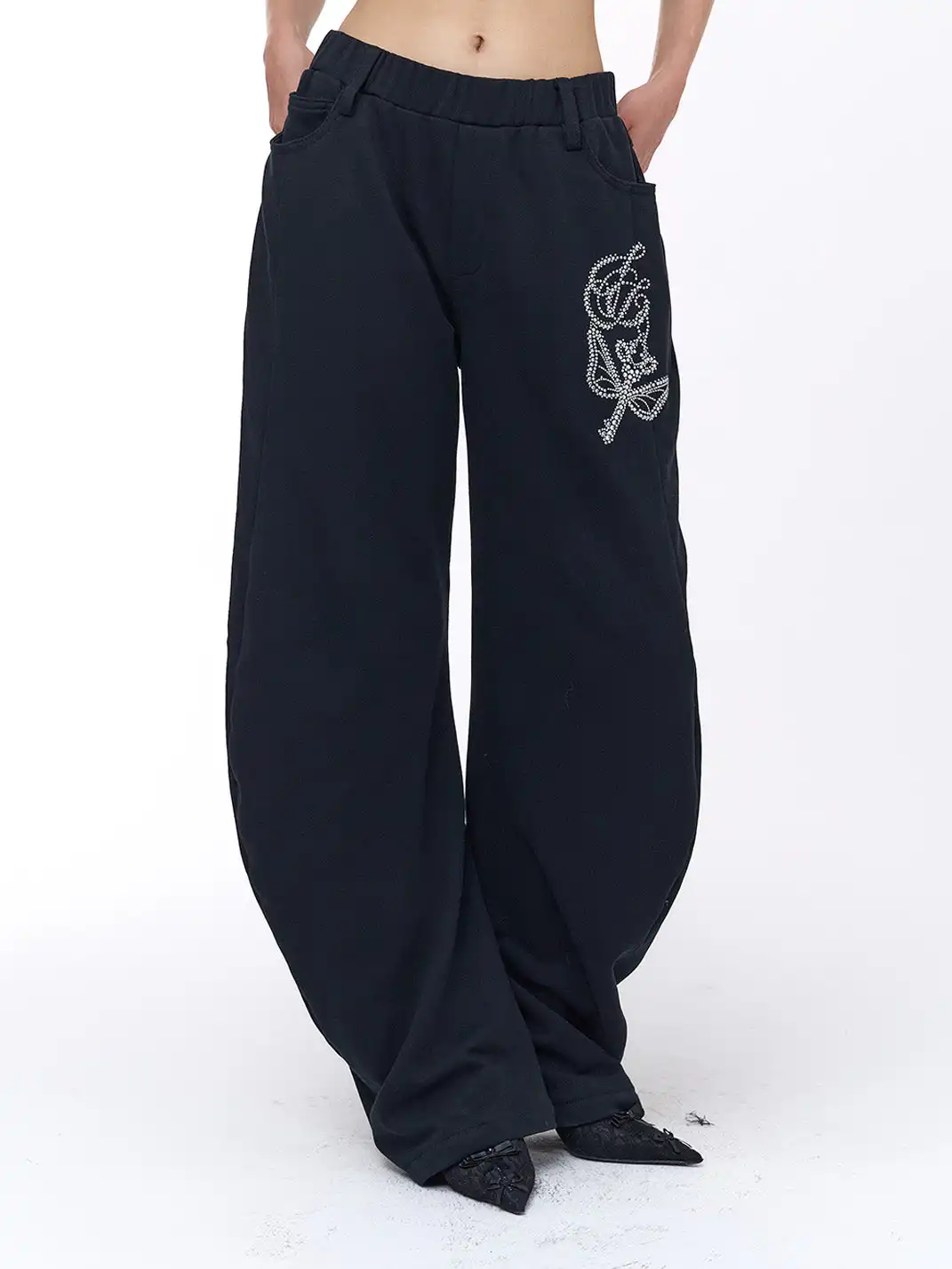 FayChui | Rhinestone Hoodie & Pants Set