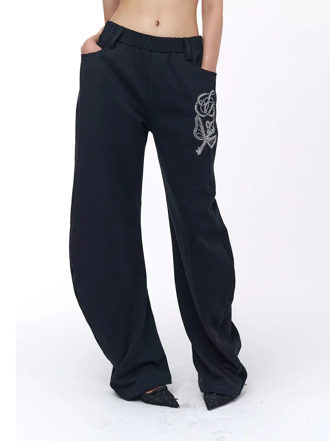 FayChui | Rhinestone Hoodie & Pants Set