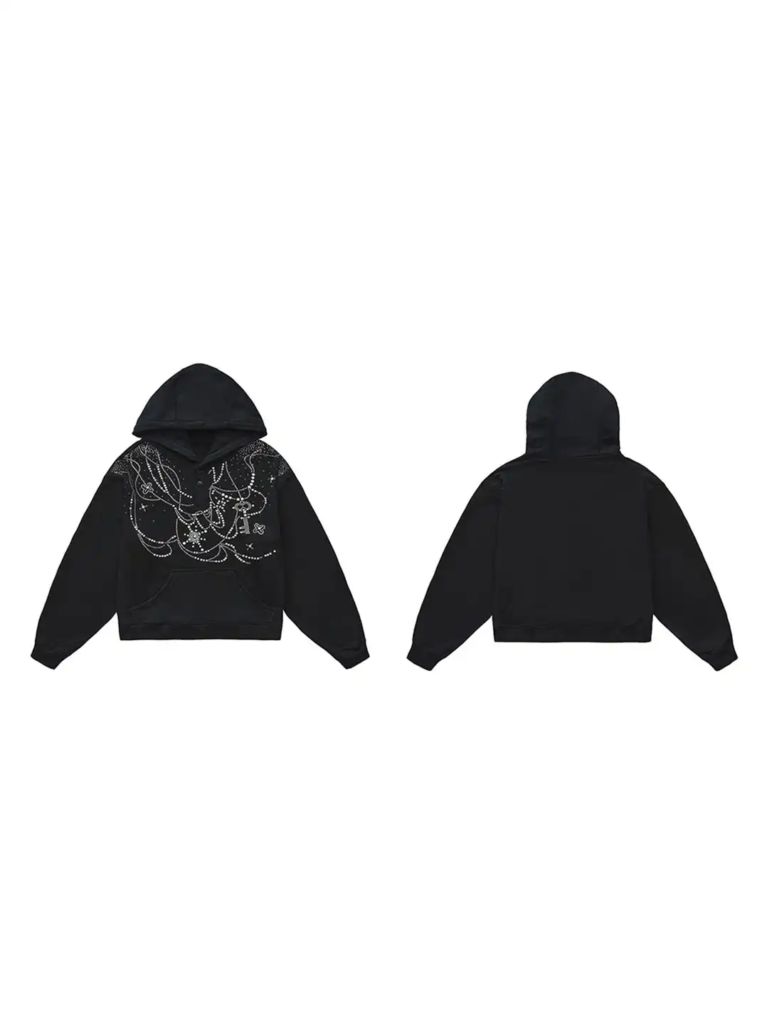 FayChui | Rhinestone Hoodie & Pants Set