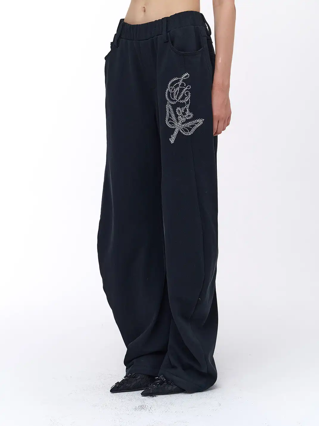 FayChui | Rhinestone Hoodie & Pants Set