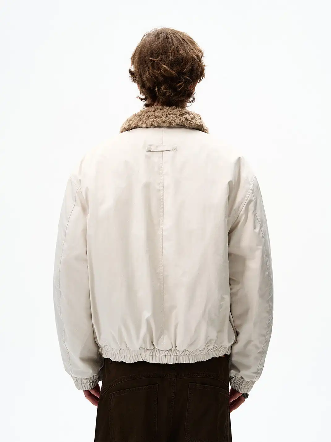 FLYOFF | Faux Fur Collar Bomber Jacket