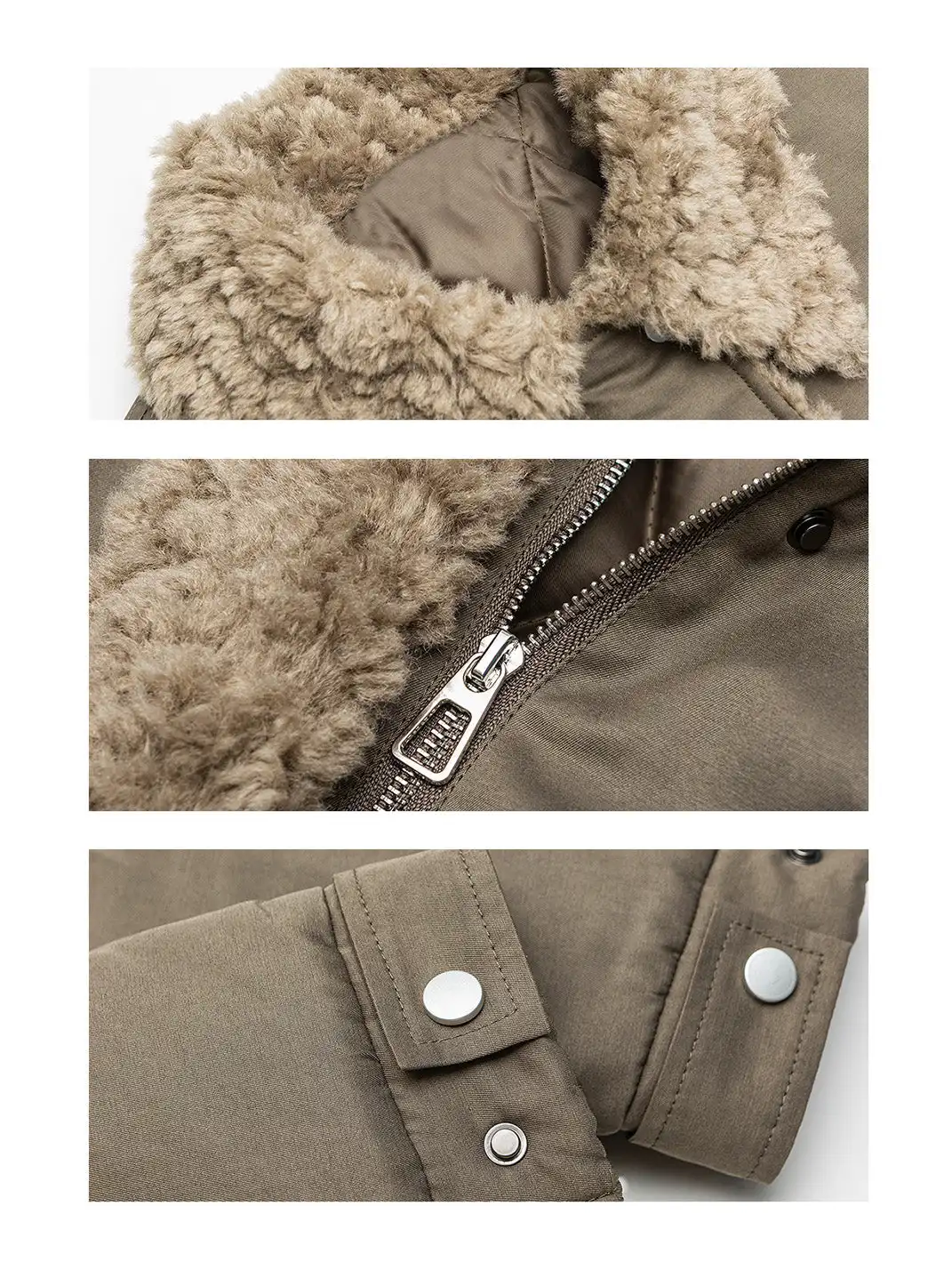 FLYOFF | Faux Fur Collar Bomber Jacket