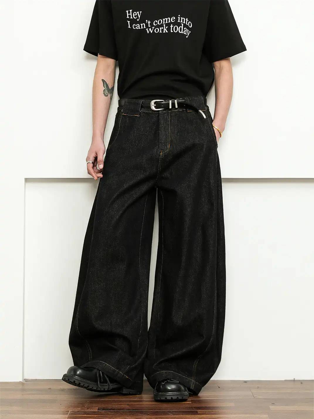 FLYOFF | Vintage Wide-Leg Denim Baggy Pants