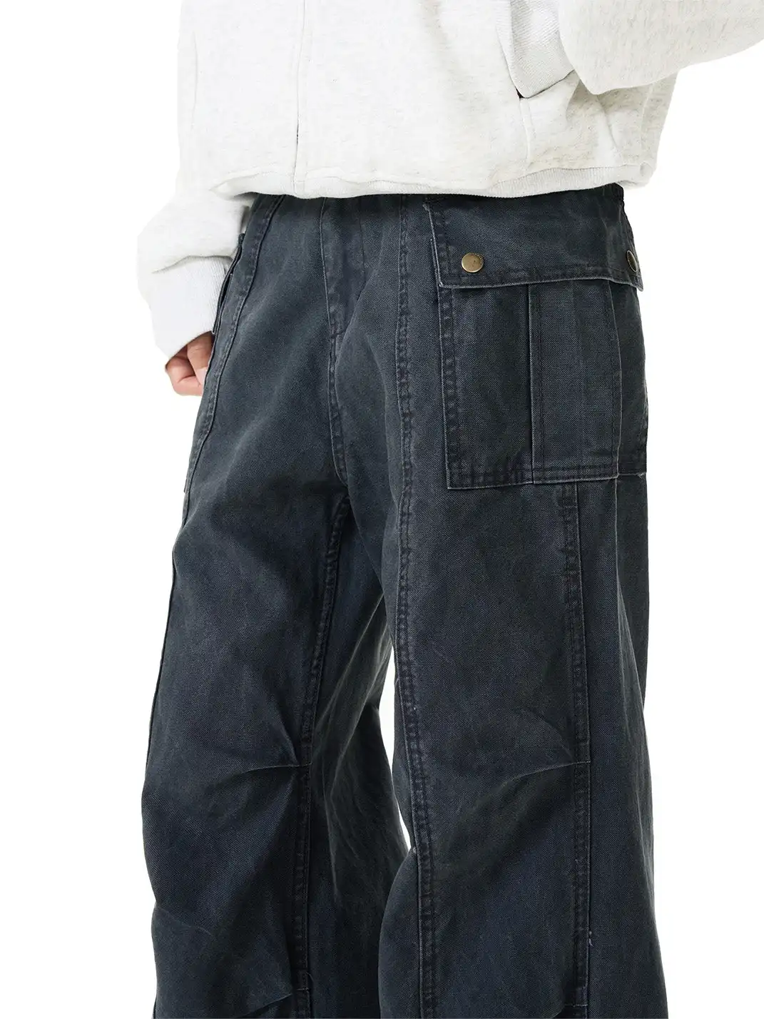 FLYOFF | Vintage Cargo Wide-Leg Pants with Pockets