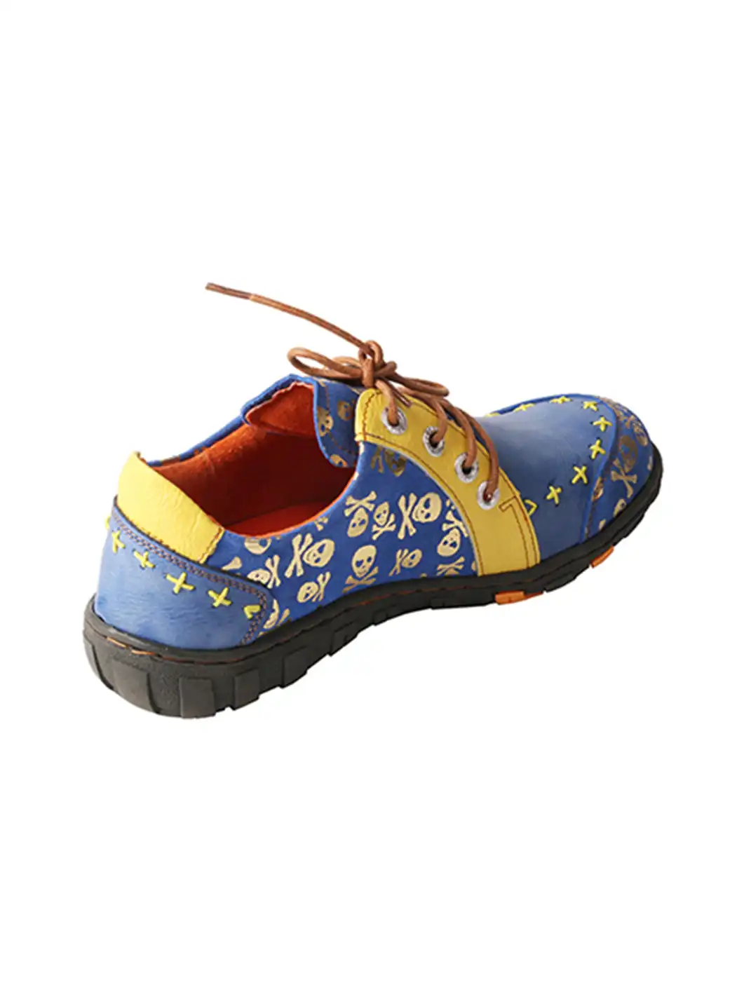 TMA EYES | Handcrafted Leather Skull Print Sneakers