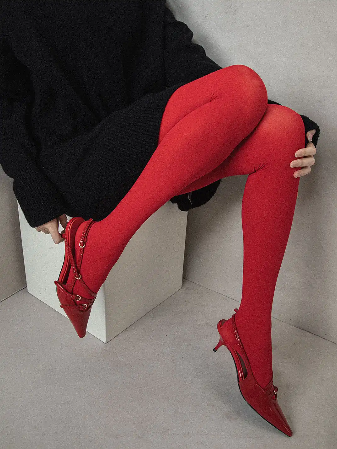 SS2L | Matte Velvet Christmas Tights