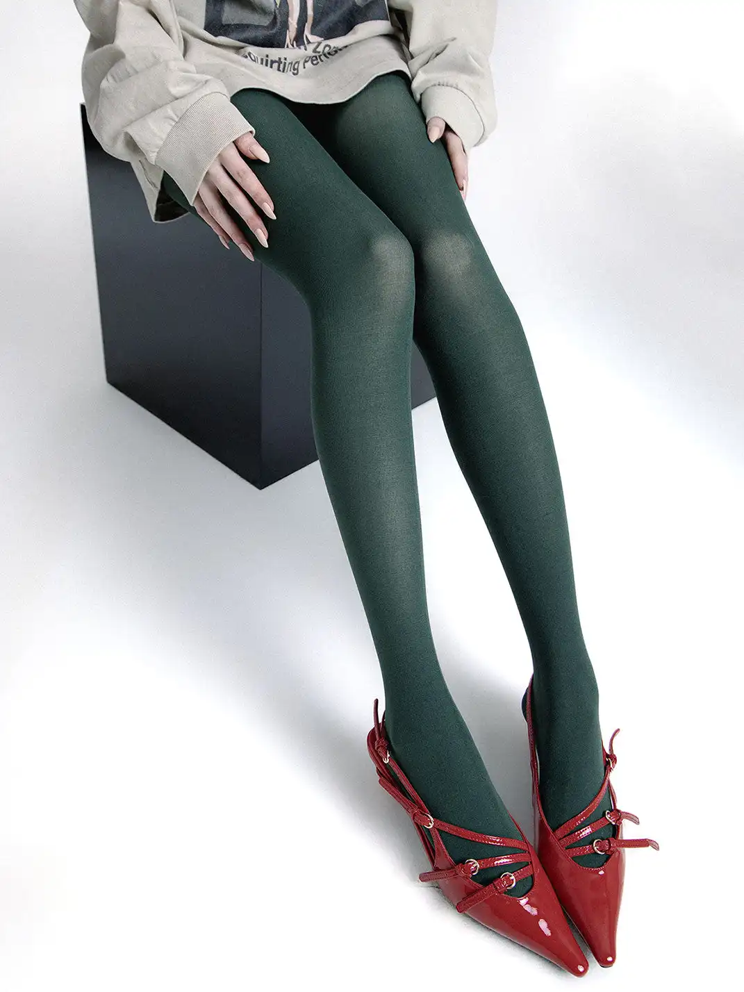 SS2L | Matte Velvet Christmas Tights