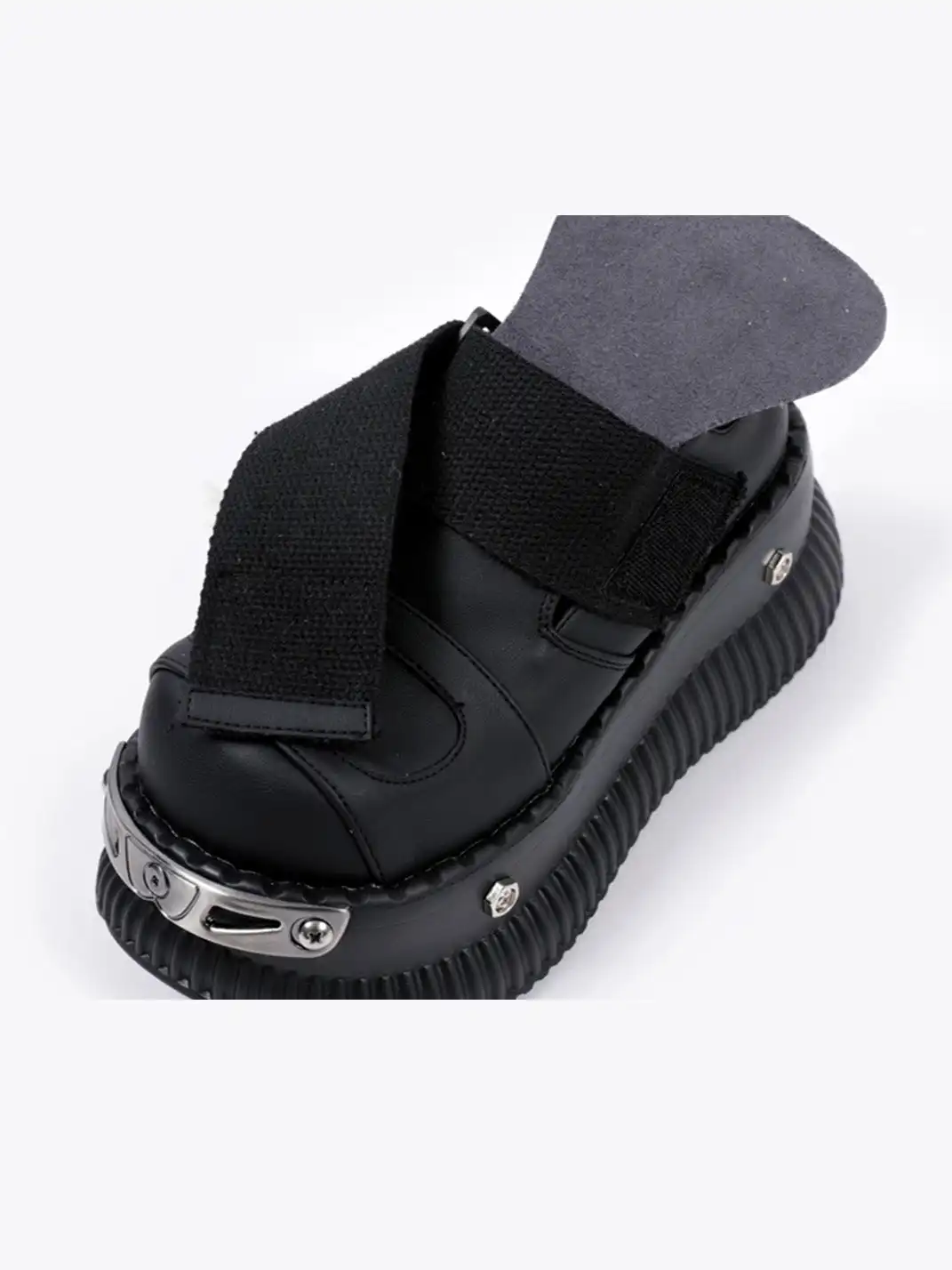 PINJIAHUI | Y2K Punk Platform Sneakers with Metal Detail