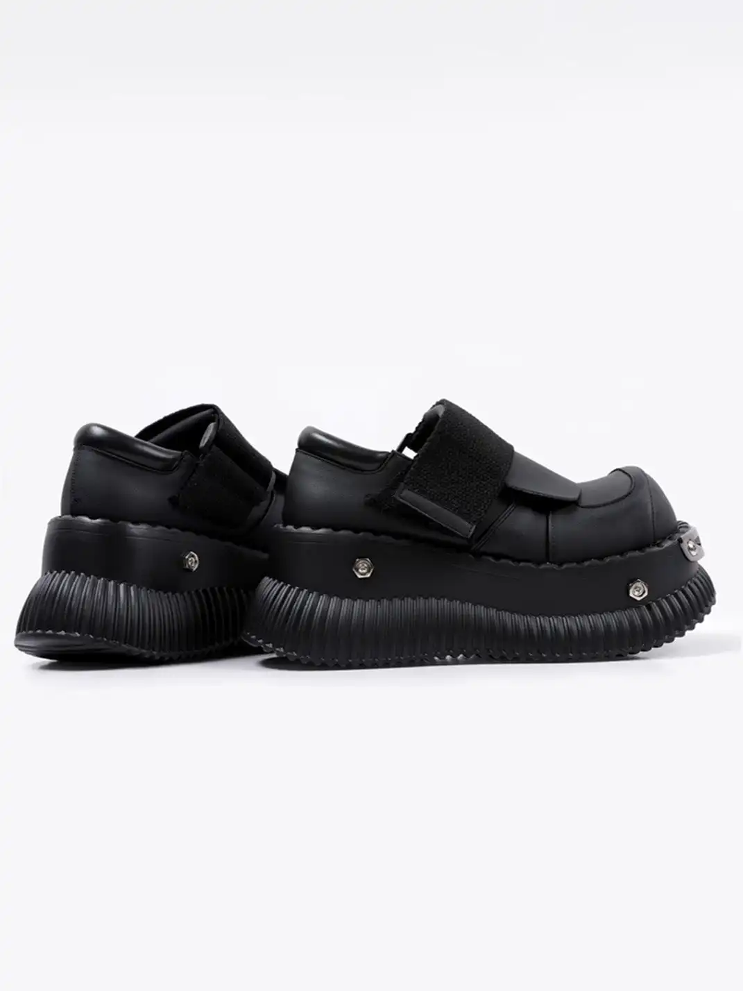 PINJIAHUI | Y2K Punk Platform Sneakers with Metal Detail