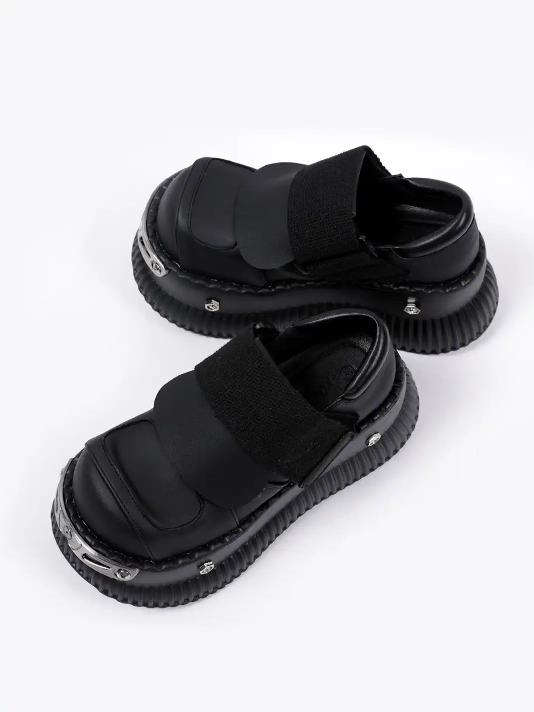 PINJIAHUI | Y2K Punk Platform Sneakers with Metal Detail