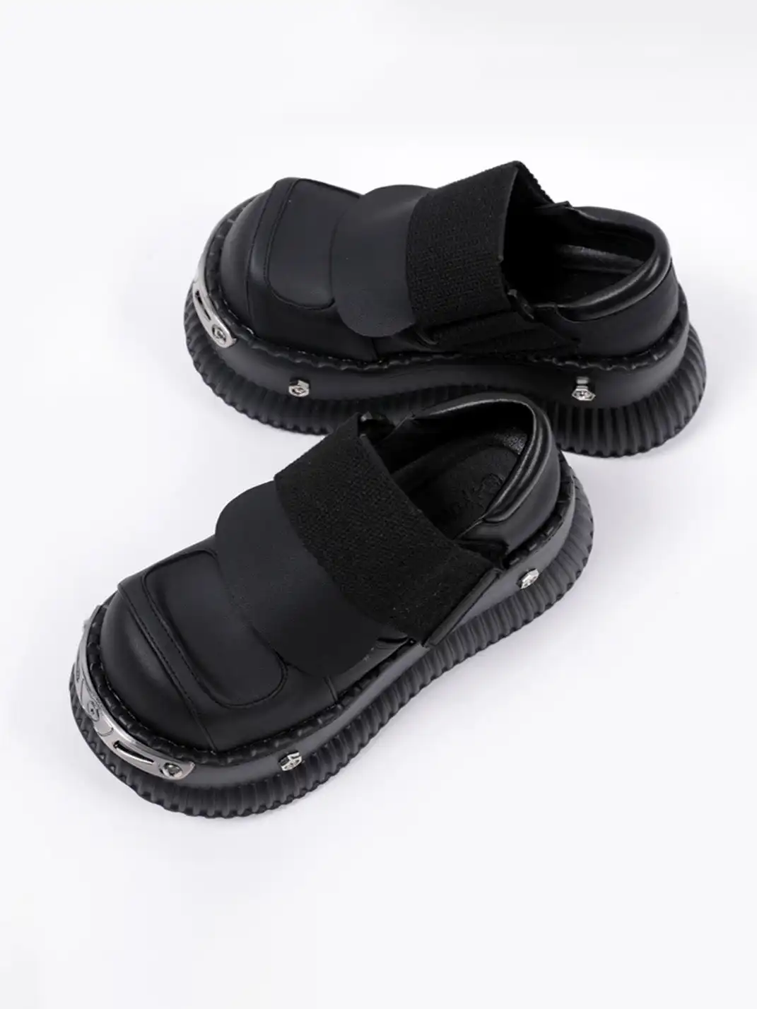 PINJIAHUI | Y2K Punk Platform Sneakers with Metal Detail