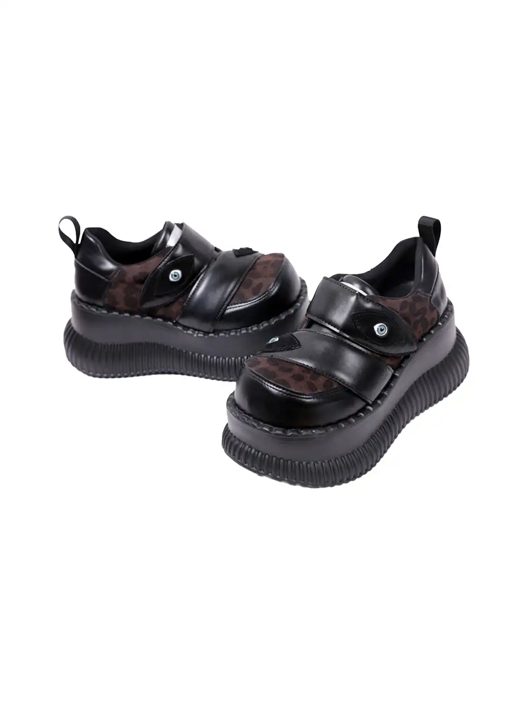 PINJIAHUI | Dark Aesthetic Platform Sneakers with Eye Detail