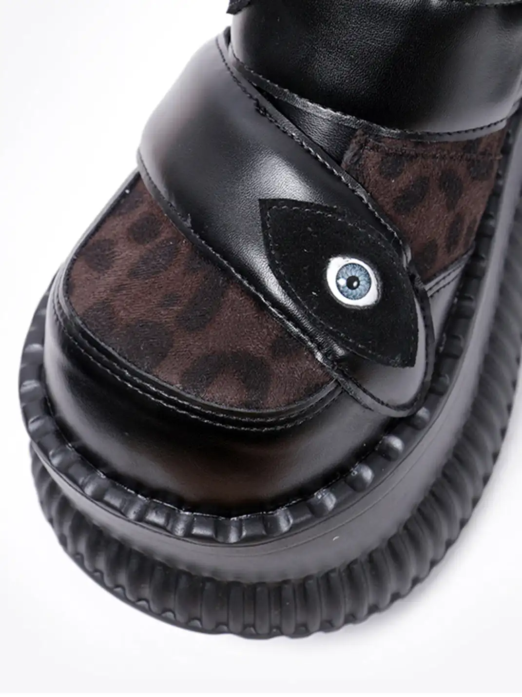 PINJIAHUI | Dark Aesthetic Platform Sneakers with Eye Detail