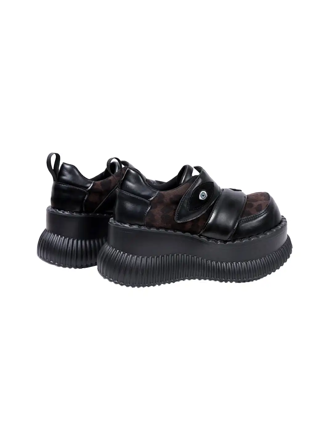 PINJIAHUI | Dark Aesthetic Platform Sneakers with Eye Detail
