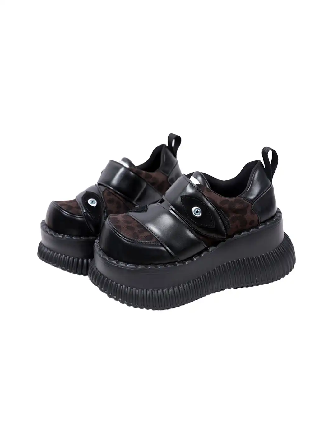 PINJIAHUI | Dark Aesthetic Platform Sneakers with Eye Detail