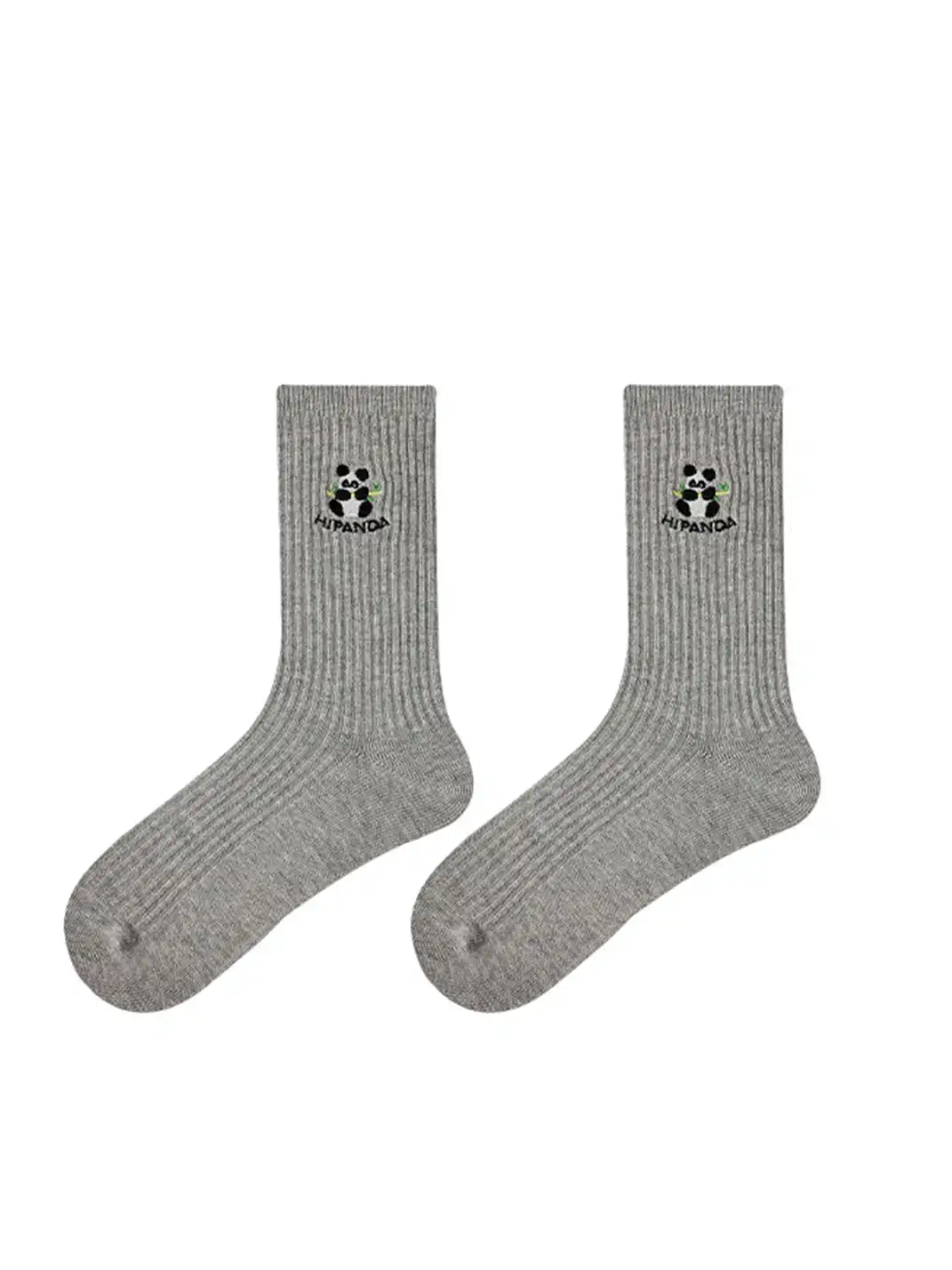 Renaissance丨Animal Embroidered Ribbed Mid-Calf Socks