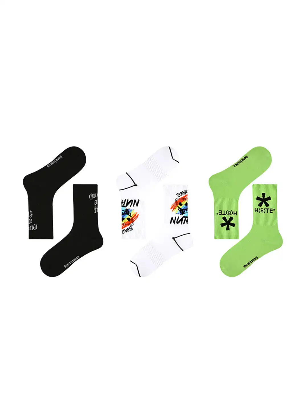 Renaissance丨3-Pack Men’s Breathable Athletic Mid-Calf Socks