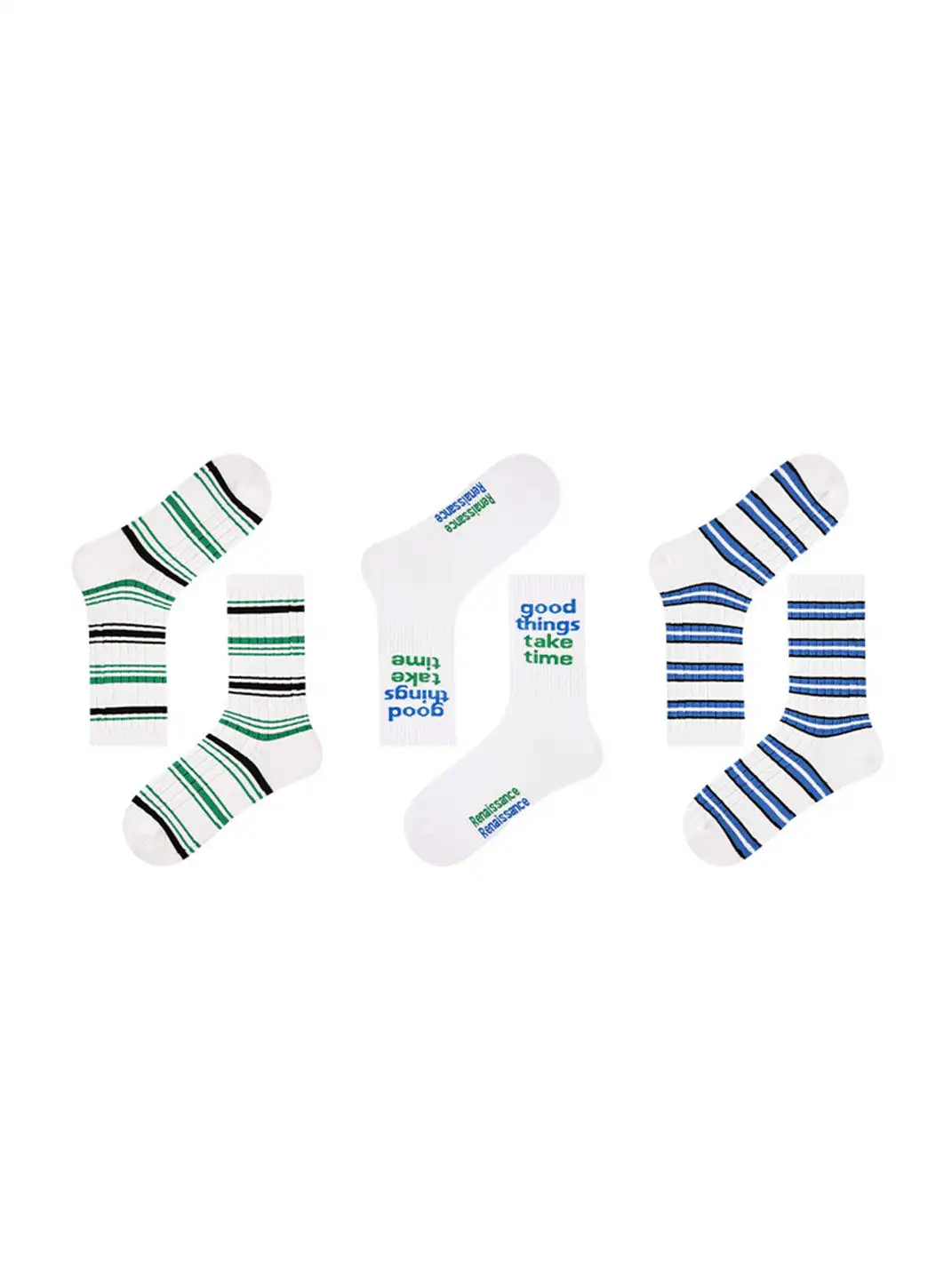 Renaissance丨3-Pack Men’s Breathable Athletic Mid-Calf Socks