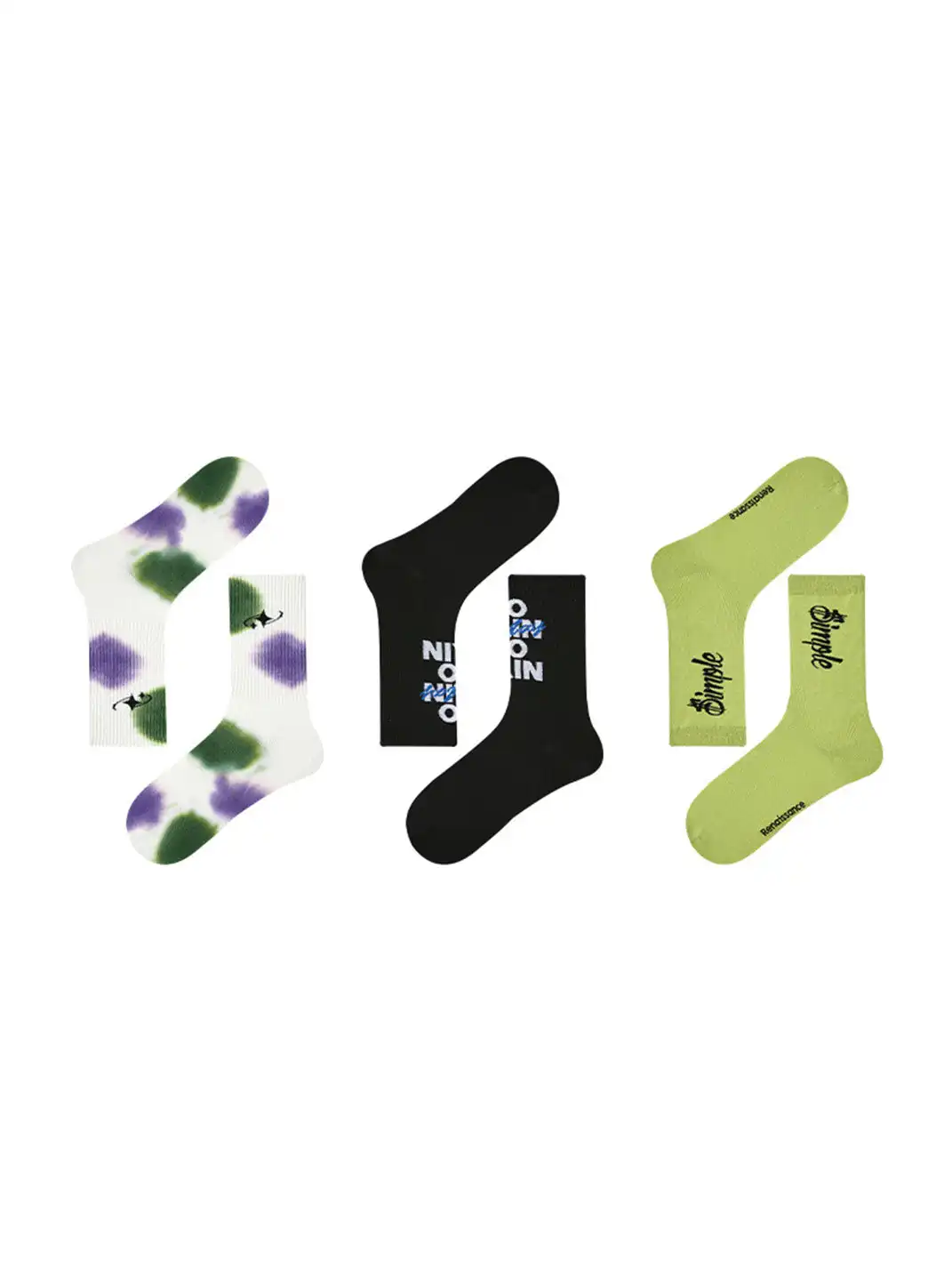 Renaissance丨3-Pack Men’s Print Breathable Socks
