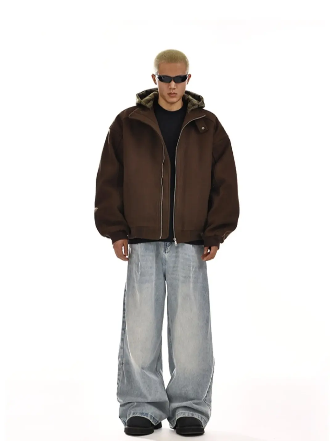 MEBXX | Vintage Hooded Zip-Up Cotton Jacket