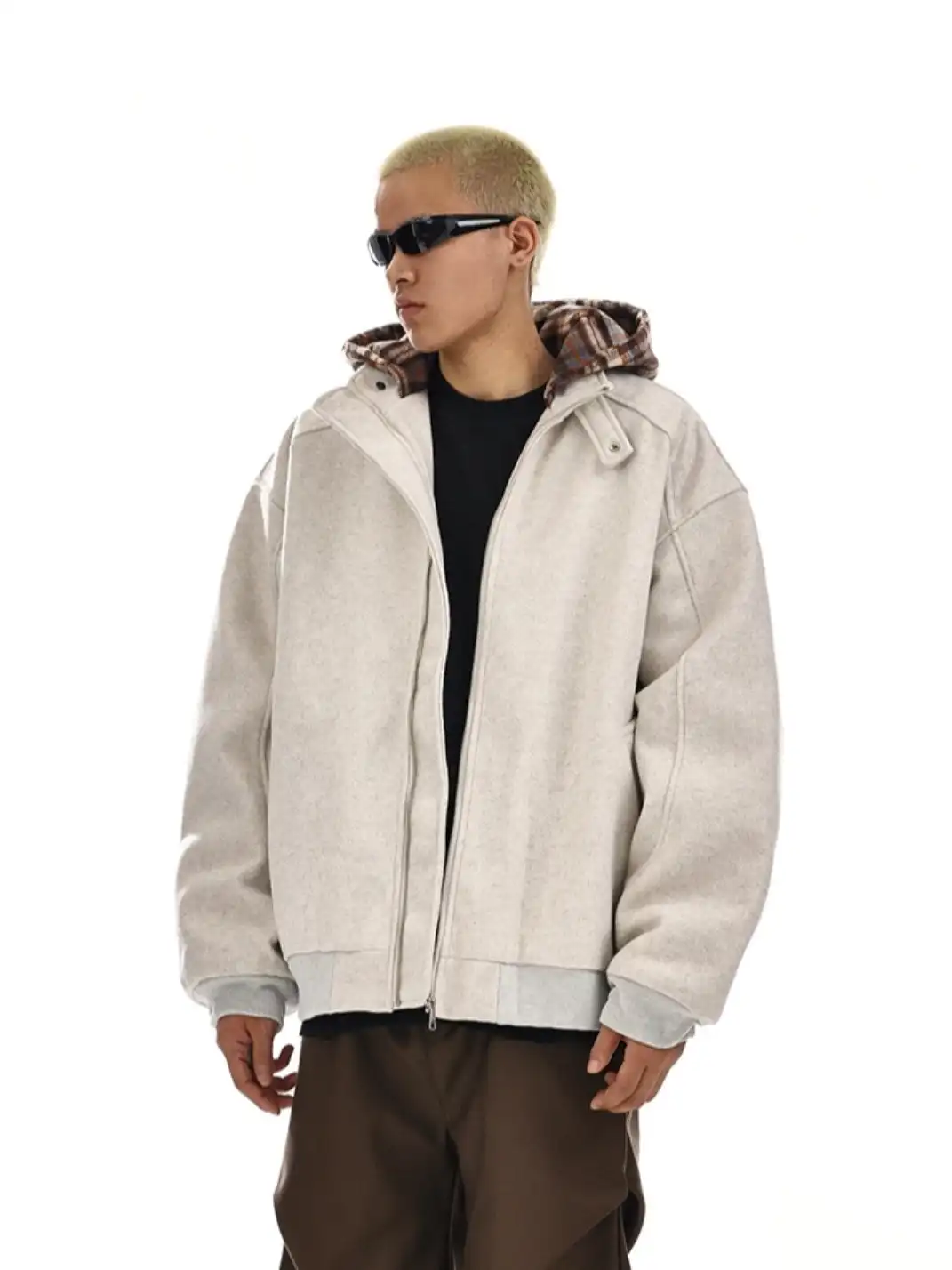 MEBXX | Vintage Hooded Zip-Up Cotton Jacket