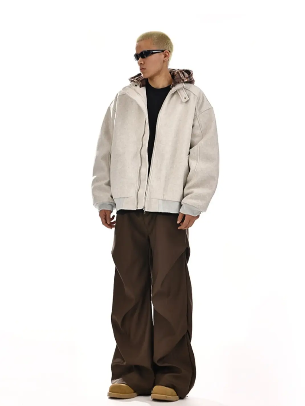 MEBXX | Vintage Hooded Zip-Up Cotton Jacket