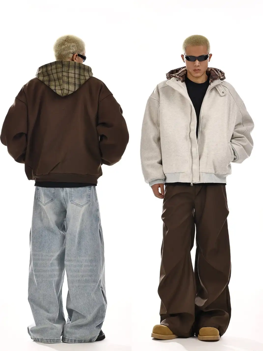 MEBXX | Vintage Hooded Zip-Up Cotton Jacket