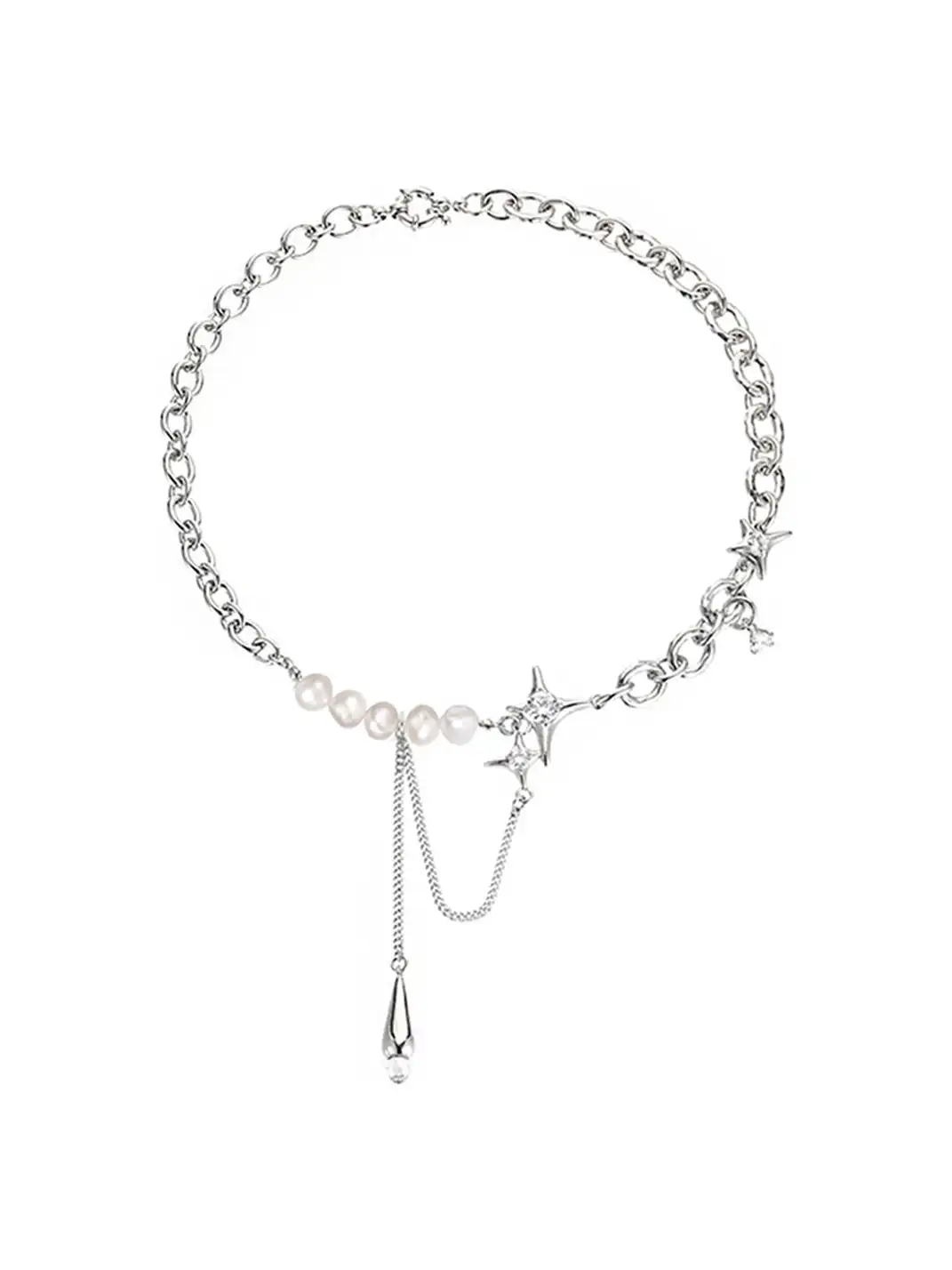 MASW | Luxe Waterdrop Necklace with Pearls