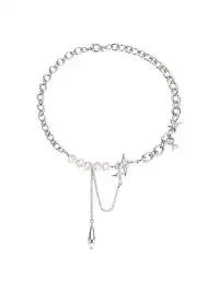MASW | Luxe Waterdrop Necklace with Pearls