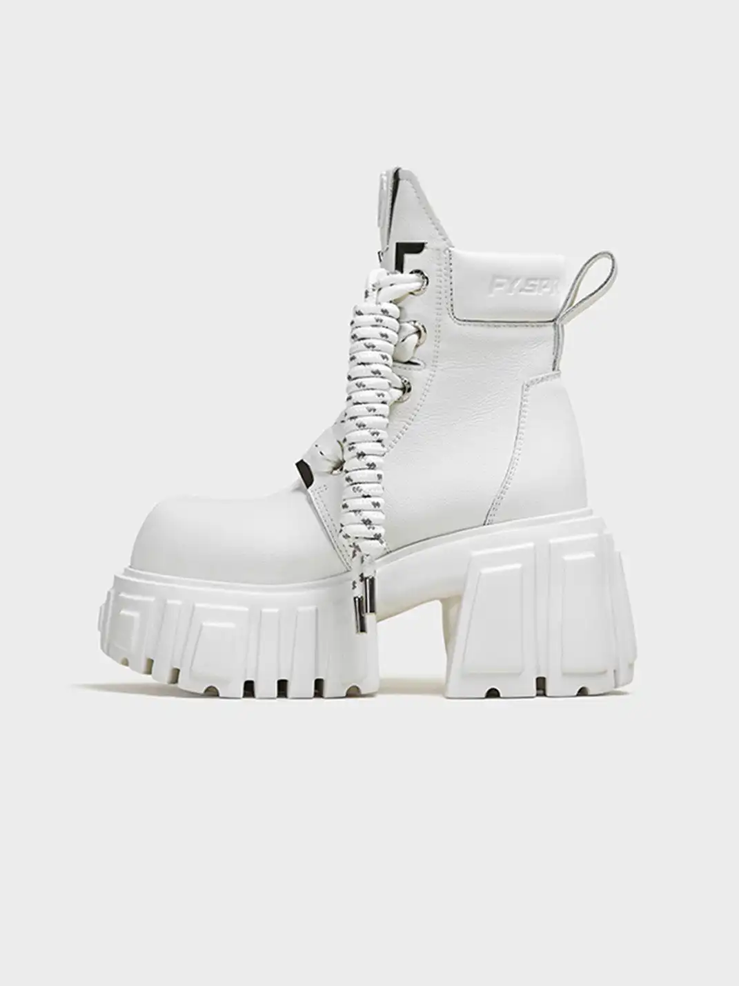FYSPR丨“A Night Out" Platform Boots With Removable Shaft - White