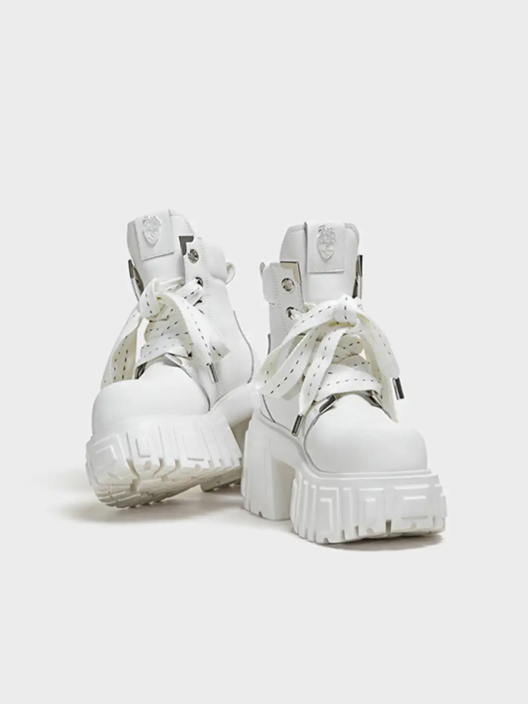 FYSPR丨“A Night Out" Platform Boots With Removable Shaft - White