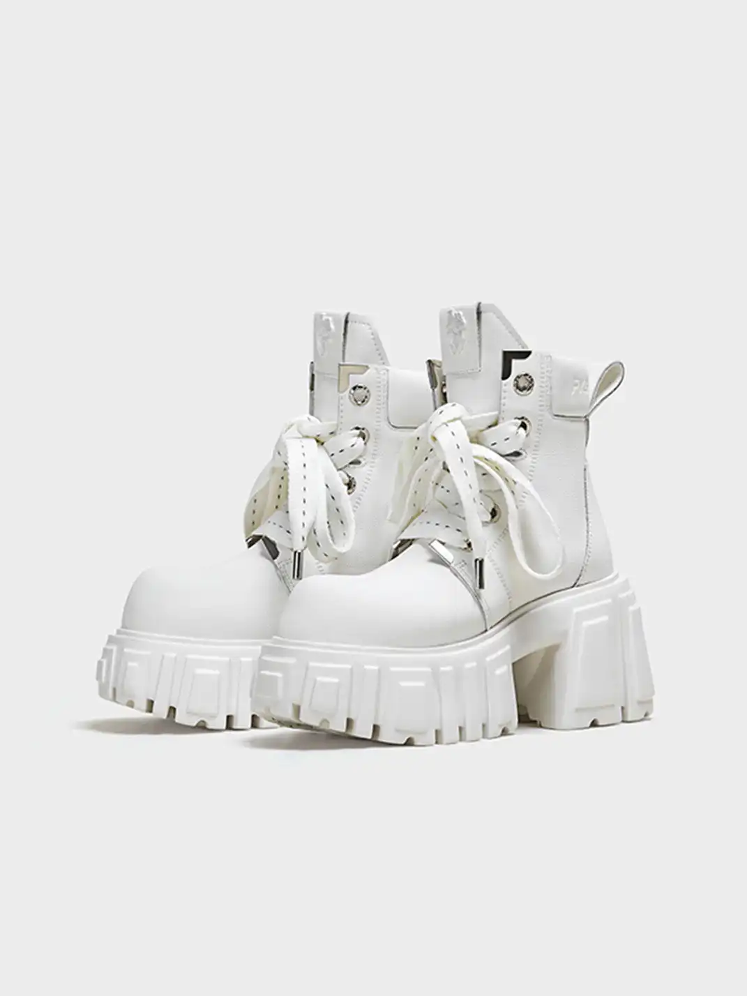 FYSPR丨“A Night Out" Platform Boots With Removable Shaft - White