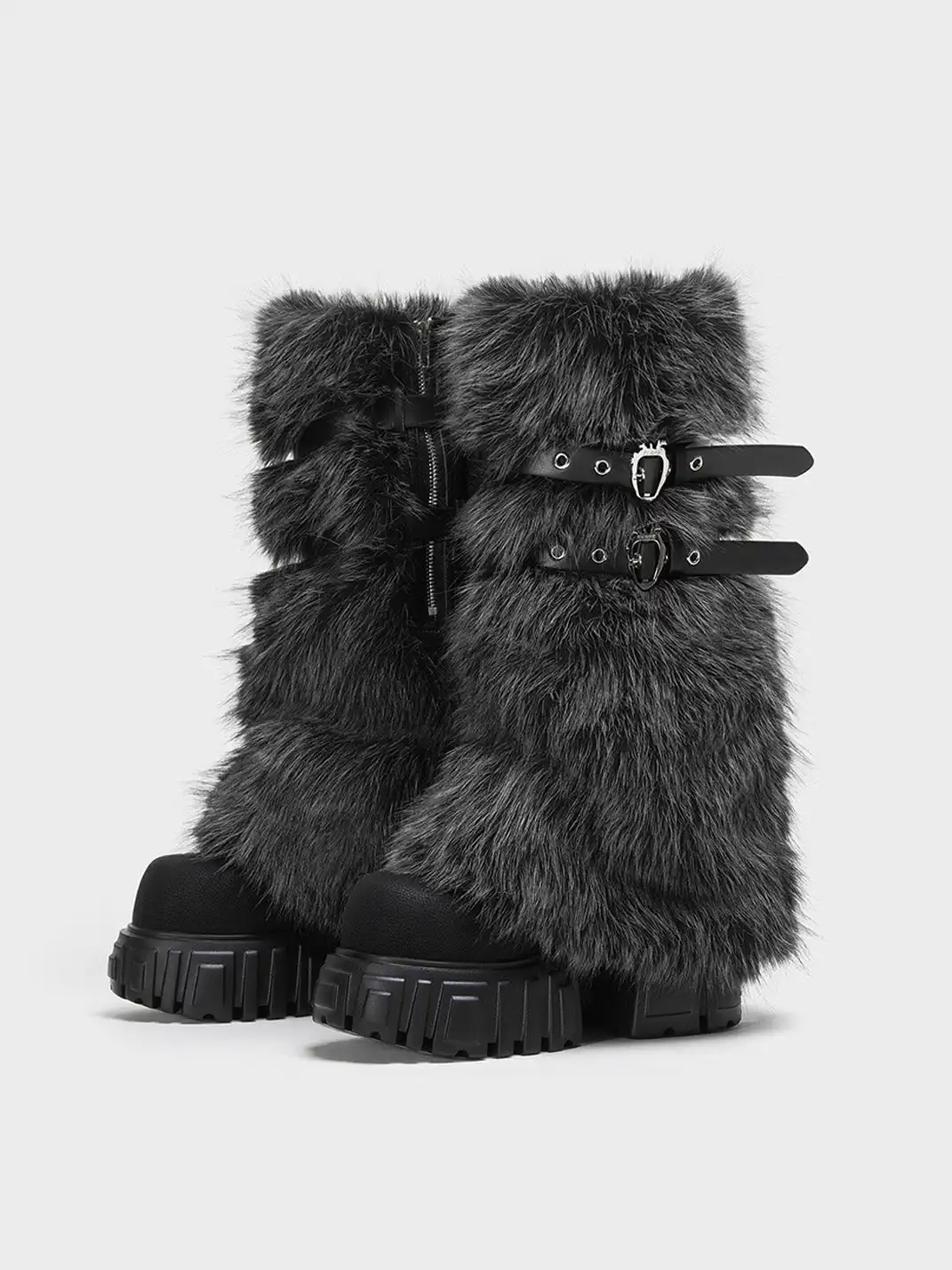 FYSPR丨Removable Fur Shaft Platform Boots