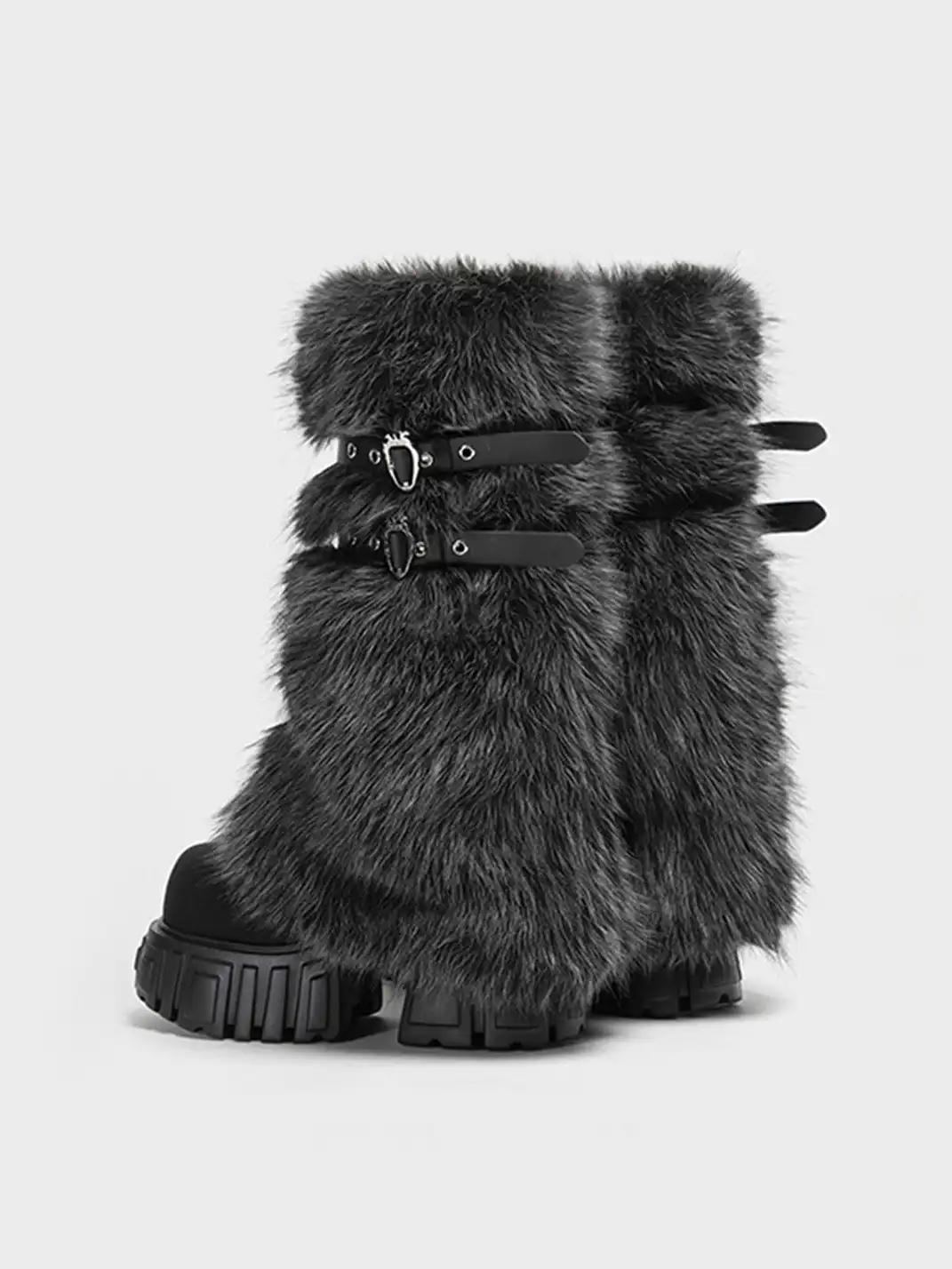 FYSPR丨Removable Fur Shaft Platform Boots