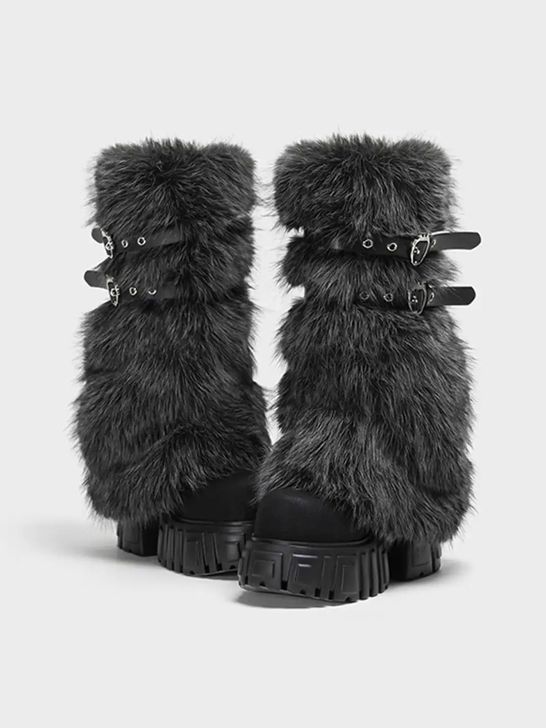 FYSPR丨Removable Fur Shaft Platform Boots
