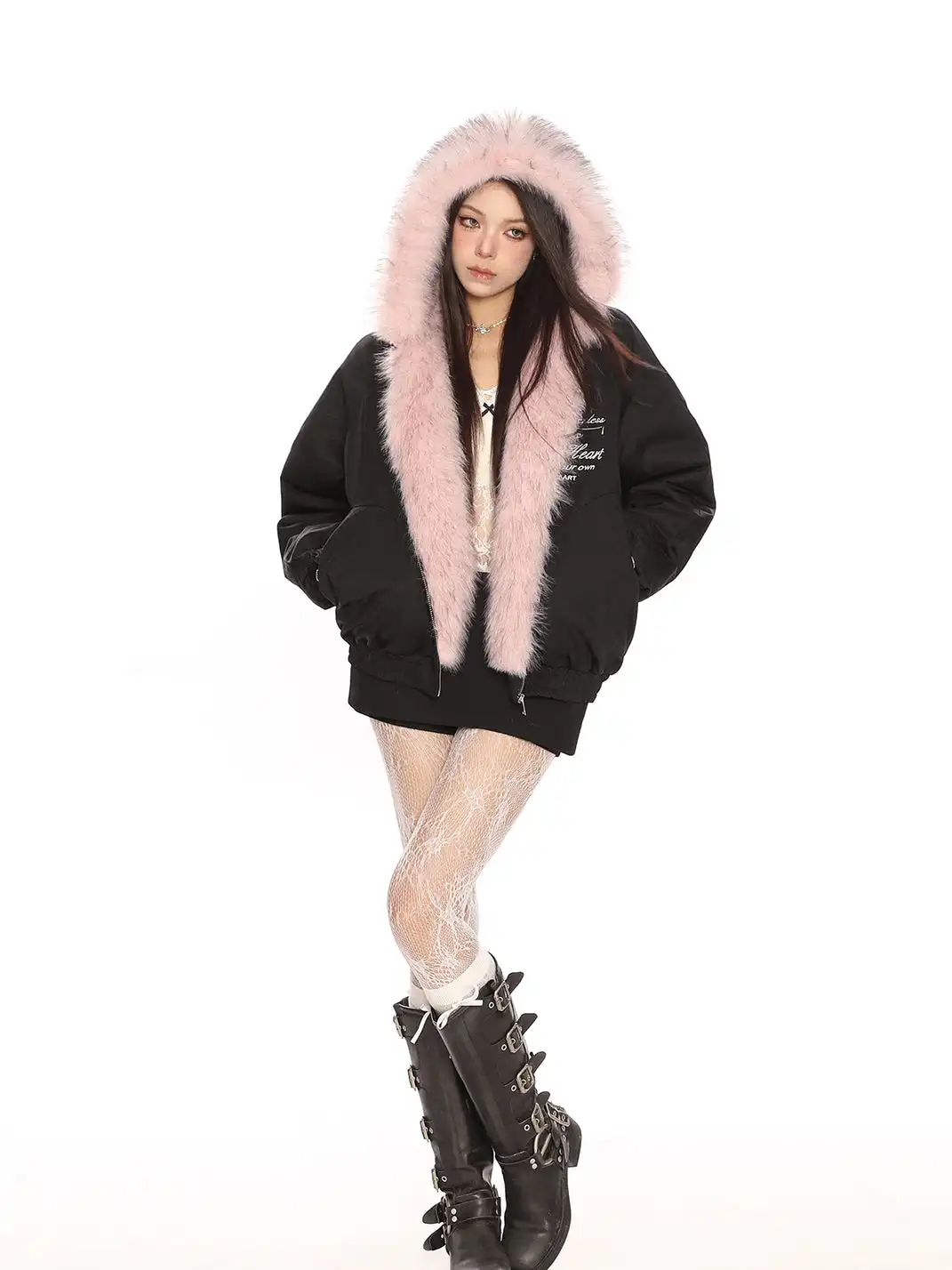 BIGGOLD | Reversible Fur Hooded Puffer Jacket